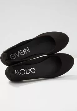 Even&Odd Damen Klassischer Ballerina - Black -Even Und Odd Verkäufe 5da6bbabd8744f209bb3eae684108086