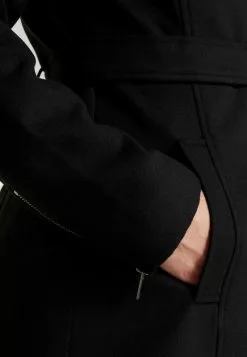 Even&Odd Damen Klassischer Mantel - Black -Even Und Odd Verkäufe 5de84a9ba65b4a5dbf271b9029caea54