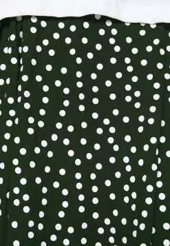 Even&Odd Damen A-Linien-Rock - White/green -Even Und Odd Verkäufe 5e09165fe4744559bae2ed8db5032dff