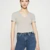 Even&Odd Damen T-Shirt Print - Light Grey -Even Und Odd Verkäufe 5ede5040e53a4d6791214e93bd23a52f
