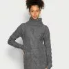 Even&Odd Strickkleid - Mottled Dark Grey | Damen