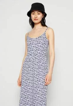 Even&Odd Damen Maxikleid - Lilac/black -Even Und Odd Verkäufe 5fb1ce9ff33742a5b9fdfa08497e76fb