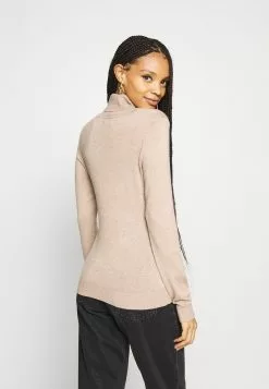 Even&Odd Damen BASIC TURTLE NECK JUMPER - Strickpullover - Sand -Even Und Odd Verkäufe 5fe9316f3f5d4b9581719da0ac332e61
