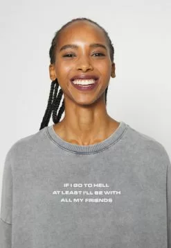 Even&Odd Damen OVERSIZED PRINT - Sweatshirt - Grey -Even Und Odd Verkäufe 5fed84626cdd483280ee6c7d80a0f0c9