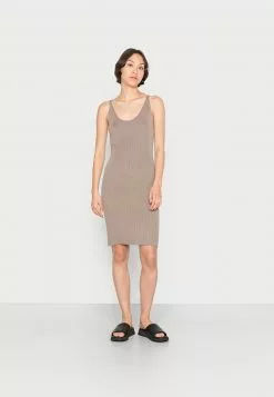 Even&Odd Damen Strickkleid - Taupe