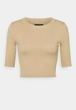 Even&Odd Damen 2 PACK - T-Shirt Basic - Mottled Grey/sand -Even Und Odd Verkäufe 607e97d9b4004074952989da73929ffb