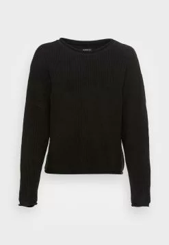 Even&Odd Damen OVERSIZE CROPPED ROLLED EDGE JUMPER - Strickpullover - Black 10 Even&Odd Damen OVERSIZE CROPPED ROLLED EDGE JUMPER - Strickpullover - Black -Even Und Odd Verkäufe 60a8656ff2f94fbc9448c0509fd9640c