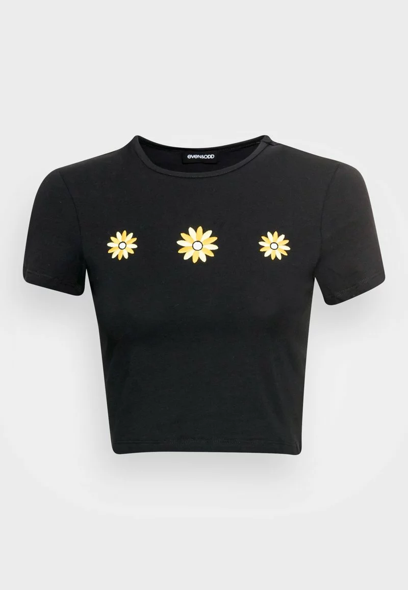 Even&Odd Damen T-Shirt Print - Black 6 Even&Odd Damen T-Shirt Print - Black – Bild 4