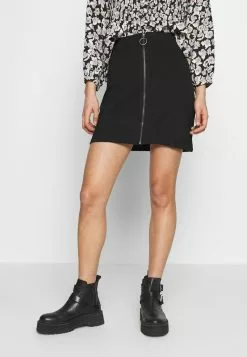 Even&Odd Damen A-Linien-Rock - Black