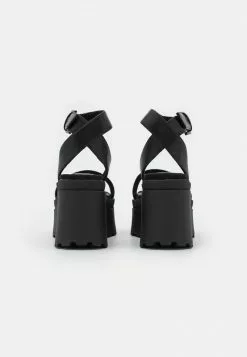 Even&Odd Damen Plateausandalette - Black -Even Und Odd Verkäufe 62ed5a7d662240eb807f4fc1c1cfd3ac