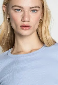 Even&Odd Damen 2PACK - T-Shirt Basic - Black/light Blue -Even Und Odd Verkäufe 6612982ea74f4a2d954050c781ce2a06