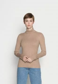 Even&Odd Damen BASIC TURTLE NECK - Strickpullover - Camel