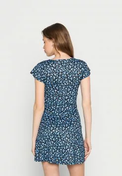 Even&Odd Damen Jerseykleid - Black/blue -Even Und Odd Verkäufe 69f4d9ac87934c64bd9d528da341f826