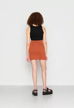 Even&Odd Damen Minirock - Brown -Even Und Odd Verkäufe 6a6db402e79a433bbd4c9dc73e13b235