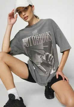 Even&Odd Damen T-Shirt Print - Grey -Even Und Odd Verkäufe 6a78e931df0444a89558380f027e271e