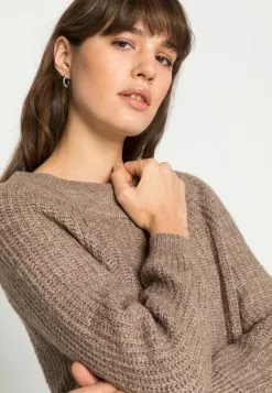 Even&Odd Damen OFF SHOULDER JUMPER - Strickpullover - Mottled Beige -Even Und Odd Verkäufe 6b60cdc3383e4d8297fd51f5d75ef164