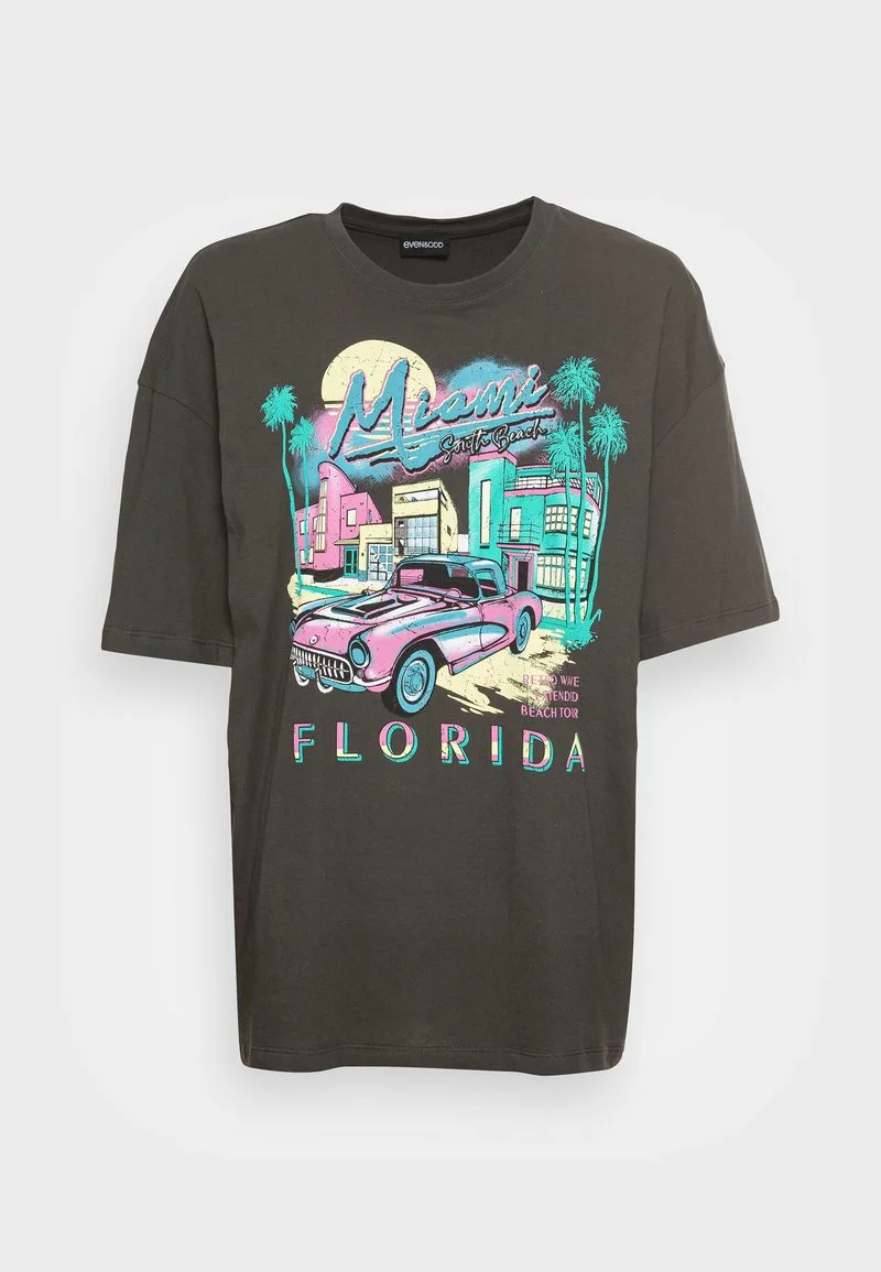 Even&Odd Damen T-Shirt Print - Black 6 Even&Odd Damen T-Shirt Print - Black – Bild 4