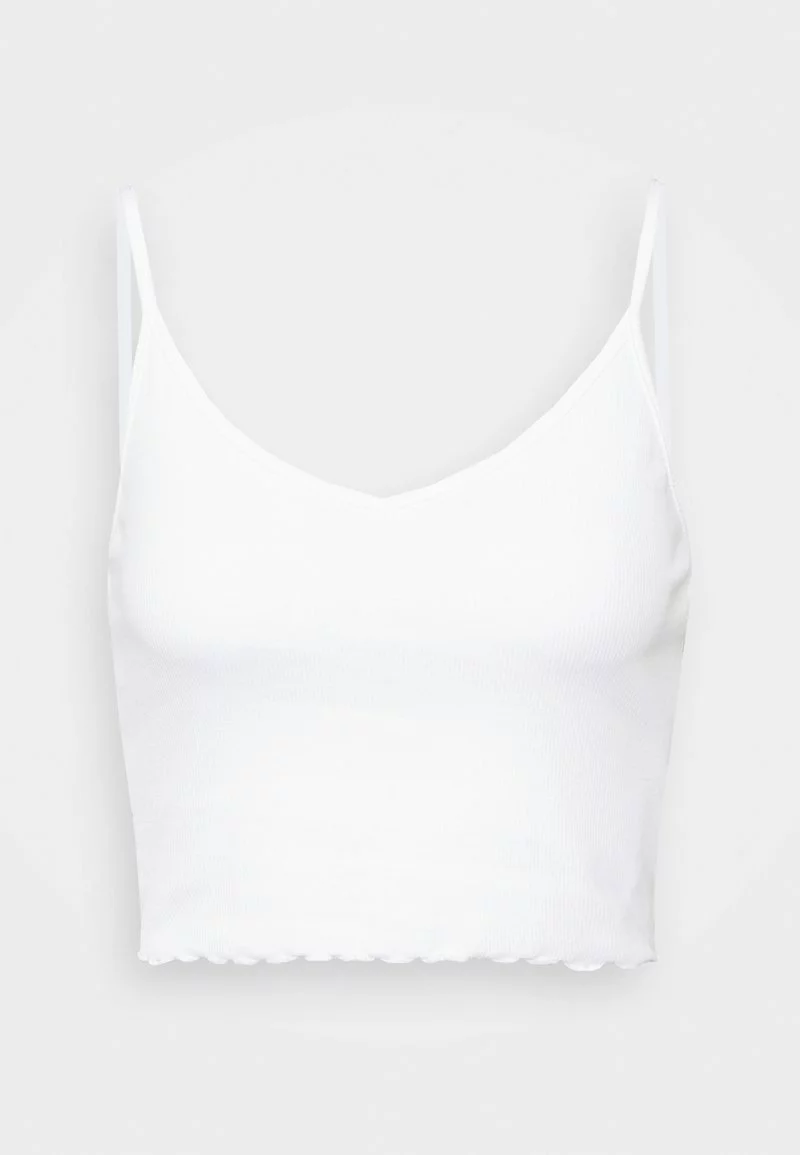 Even&Odd Damen STRAPPY LETTUCE CROP 3 PACK - Top - White/beige/brown 4 Even&Odd Damen STRAPPY LETTUCE CROP 3 PACK - Top - White/beige/brown – Bild 2