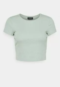 Even&Odd Damen T-Shirt Basic - Mottled Light Green -Even Und Odd Verkäufe 6d41e9c738964632a240f18530ab34d6
