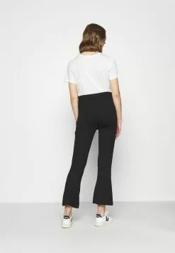 Even&Odd Kick Flare Punto Trousers - Stoffhose - Black | Damen -Even Und Odd Verkäufe 6e23acc53278491d9eb36e2567cffe8c