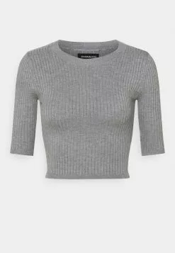 Even&Odd Damen 2 PACK - T-Shirt Basic - Mottled Grey/sand -Even Und Odd Verkäufe 701a90f3c9a64287b9b0d8f0ed854683