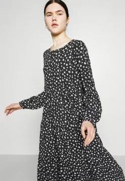 Even&Odd Damen Freizeitkleid - Black/white -Even Und Odd Verkäufe 70867bd6f7004c13ba510c3ff8ad7c80