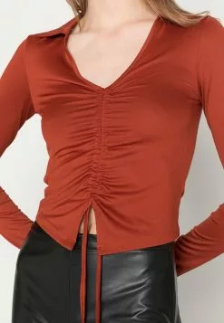 Even&Odd Damen Langarmshirt - Brown 11 Even&Odd Damen Langarmshirt - Brown -Even Und Odd Verkäufe 711b1b250ae4413eacf50a7d3ff26871