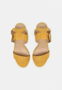 Even&Odd Damen Riemensandalette - Yellow -Even Und Odd Verkäufe 714354450c9d41ae9002060da3785d21