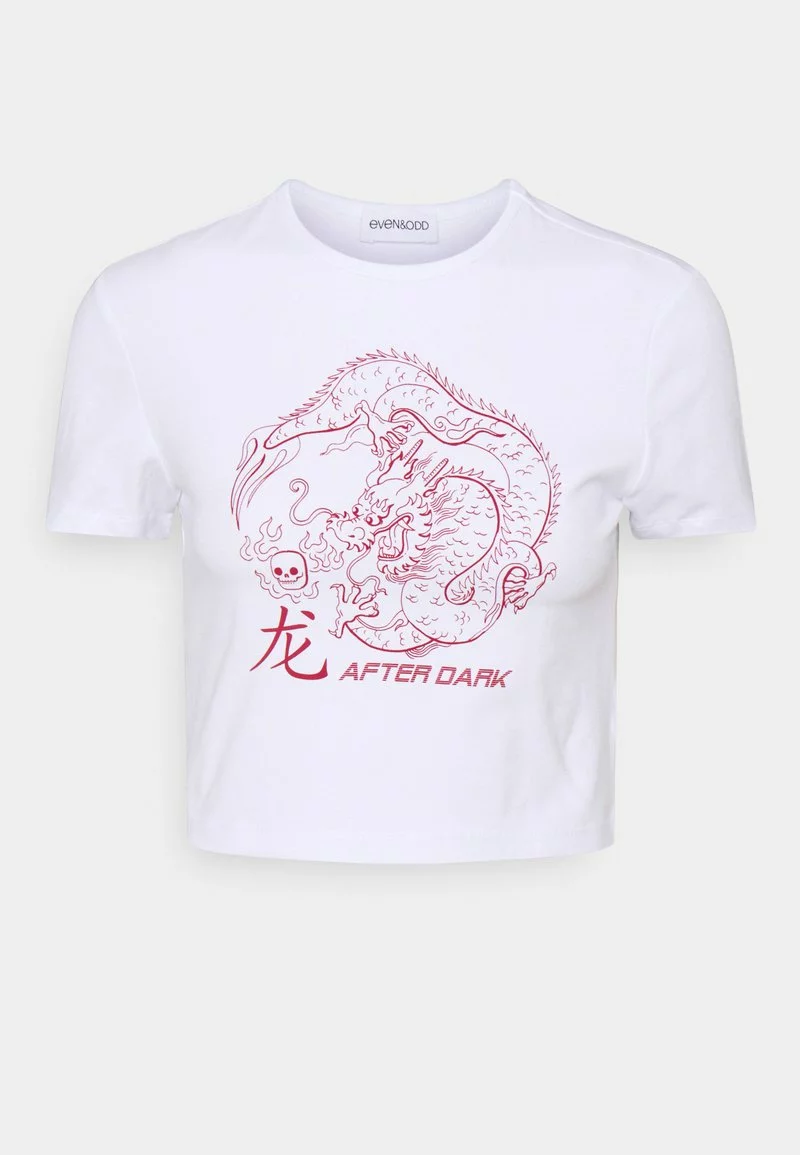 Even&Odd T-Shirt Print - White | Damen 7 Even&Odd T-Shirt Print - White | Damen – Bild 5