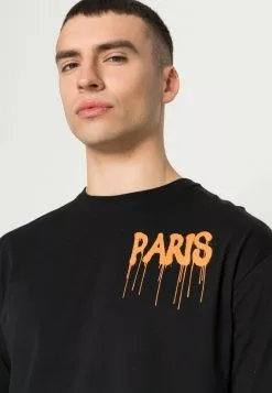 Even&Odd GRAFFITI PARIS BACK PRINT TEE UNISEX - T-Shirt Print - Black -Even Und Odd Verkäufe 73eb3a7c29c64023a9101364fe7cfbd8