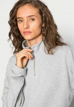 Even&Odd Damen CROPPED WITH HALF ZIP COLLAR - Sweatshirt - Mottled Light Grey 11 Even&Odd Damen CROPPED WITH HALF ZIP COLLAR - Sweatshirt - Mottled Light Grey -Even Und Odd Verkäufe 7549243cd89c497880c99fd395b17b4b
