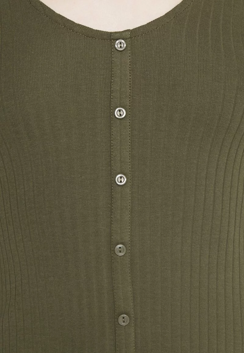 Even&Odd Ribbed Button Through Mini Dress - Strickkleid - Green | Damen 8 Even&Odd Ribbed Button Through Mini Dress - Strickkleid - Green | Damen – Bild 6