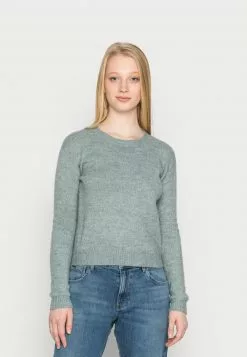 Even&Odd Damen BACK DETAIL - Strickpullover - Green