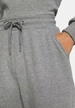 Even&Odd Damen Off Shoulder&Jogger Set - Sweatshirt - Mottled Grey -Even Und Odd Verkäufe 78ff92ab54f94c0f815f3d4ea350c16f