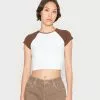 Even&Odd T-Shirt Basic - White Brown | Damen -Even Und Odd Verkäufe 795b063deeda45c2a3ca20bc787b3094