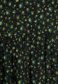 Even&Odd Freizeitkleid - Black/yellow | Damen -Even Und Odd Verkäufe 7b21fe93044e4fa1be8151447536fb23