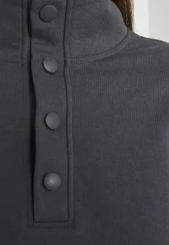 Even&Odd Damen OVERSIZED POPPER HIGH NECK - Sweatshirt - Grey -Even Und Odd Verkäufe 7c67318ae540472ab17868f2af48162d