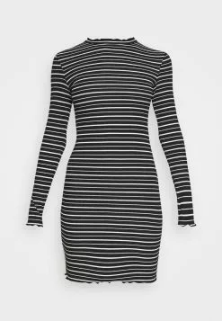 Even&Odd Damen Rushed Edges Mini High Neck Long Sleeves Dress - Etuikleid - Black/ White 14 Even&Odd Damen Rushed Edges Mini High Neck Long Sleeves Dress - Etuikleid - Black/ White -Even Und Odd Verkäufe 7d2a11fc40d14301a87185d8f641a987