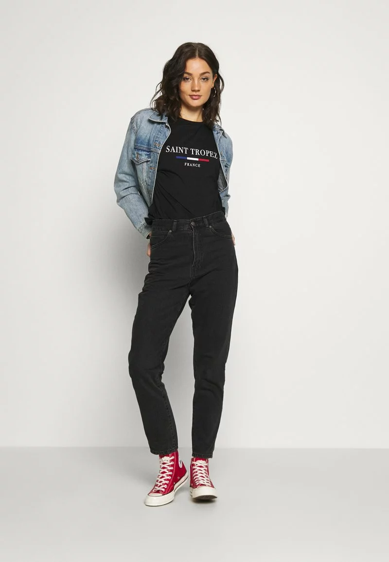 Even&Odd Damen T-Shirt Print - Black 4 Even&Odd Damen T-Shirt Print - Black – Bild 2