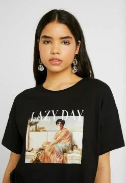 Even&Odd Damen T-Shirt Print - Black 11 Even&Odd Damen T-Shirt Print - Black -Even Und Odd Verkäufe 7f5dc42263e546eeae25331017d0a93a