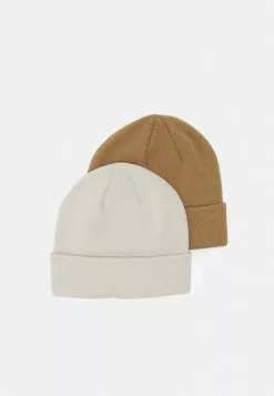 Even&Odd Damen 2 PACK - Mütze - Off-white/camel -Even Und Odd Verkäufe 7f6e447b1240440189e854dfa10ec381