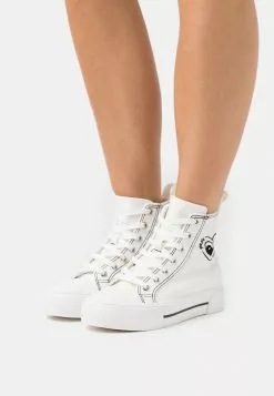 Even&Odd LOVE - Sneaker High - White/black | Damen