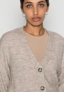 Even&Odd Damen BASIC BLEND BUTTON CROP - Strickjacke - Taupe 11 Even&Odd Damen BASIC BLEND BUTTON CROP - Strickjacke - Taupe -Even Und Odd Verkäufe 7fb0056cf7c74fad967b4cdcc56d8ede