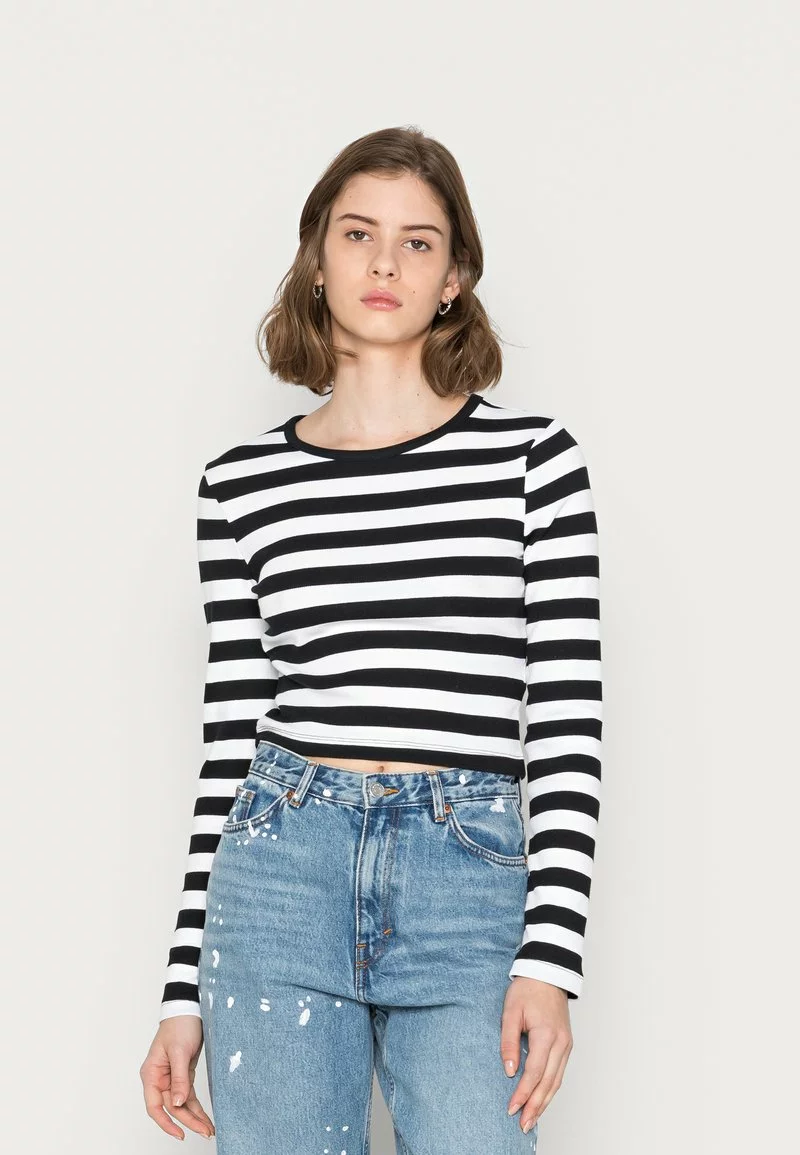 Even&Odd Damen Langarmshirt - Black/white 3 Even&Odd Damen Langarmshirt - Black/white