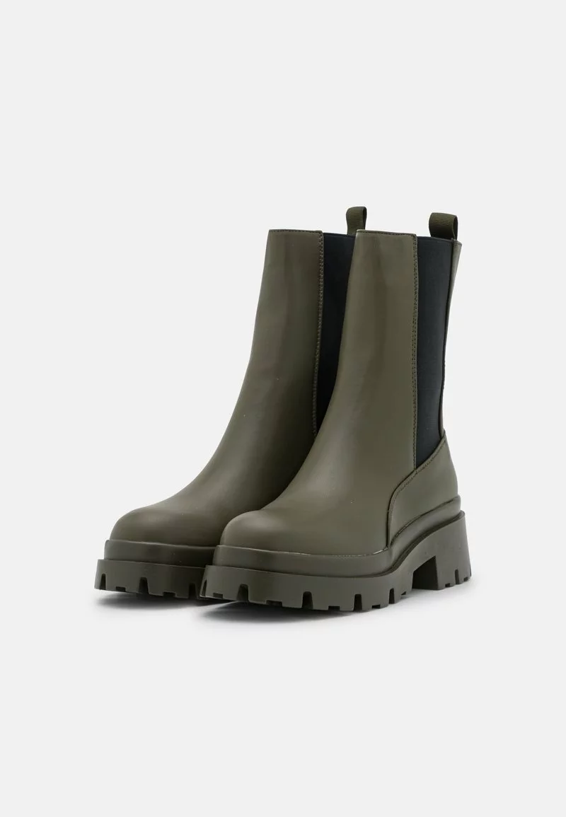 Even&Odd Damen Plateaustiefelette - Khaki 5 Even&Odd Damen Plateaustiefelette - Khaki – Bild 3