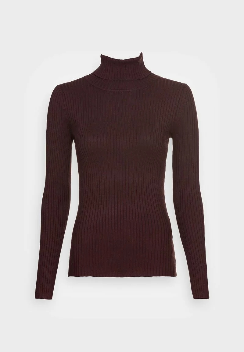 Even&Odd Damen BASIC TURTLE NECK - Strickpullover - Brown 6 Even&Odd Damen BASIC TURTLE NECK - Strickpullover - Brown – Bild 4