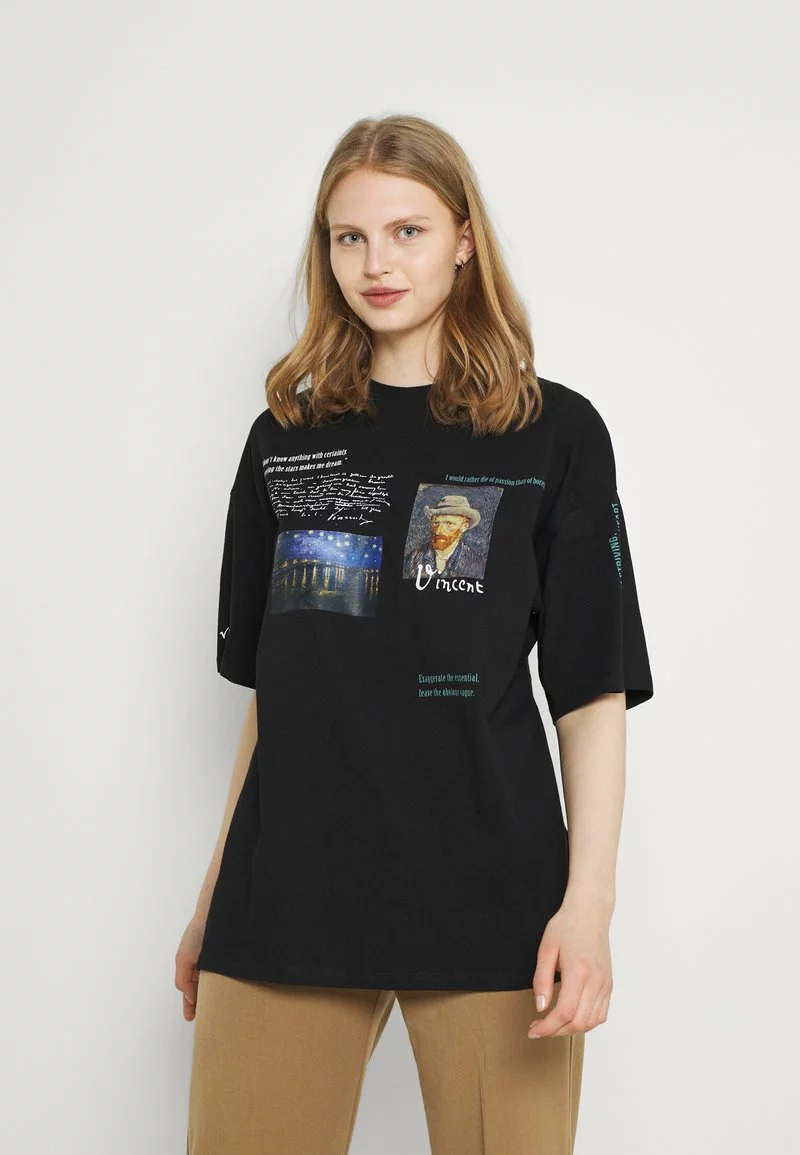 Even&Odd Damen T-Shirt Print - Black 3 Even&Odd Damen T-Shirt Print - Black