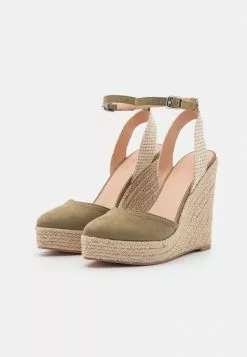 Even&Odd Plateausandalette - Khaki | Damen -Even Und Odd Verkäufe 849c66b37b68473499427da64cc46e28