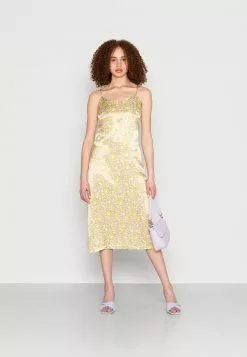 Even&Odd Damen Cocktailkleid/festliches Kleid - Yellow/multi-coloured -Even Und Odd Verkäufe 86e795b3eed24377a5fa19f77f04ee6e