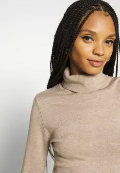 Even&Odd Damen BASIC TURTLE NECK JUMPER - Strickpullover - Sand -Even Und Odd Verkäufe 877daa23a86c4beda0af1a828b24e870